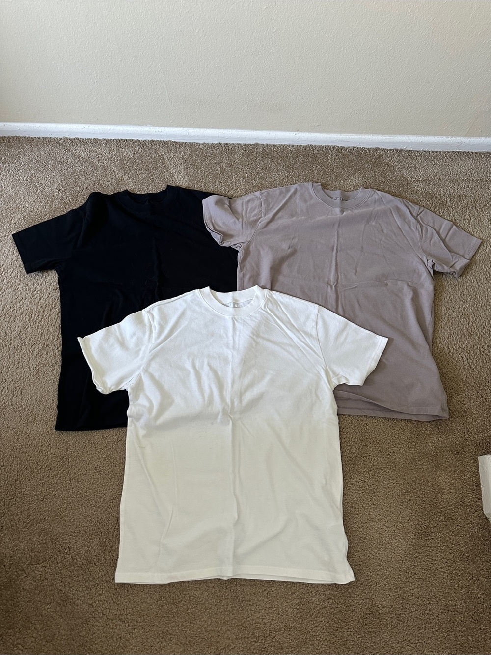 Abercrombie & Fitch Boyfriend Tee - Black, White, Taupe